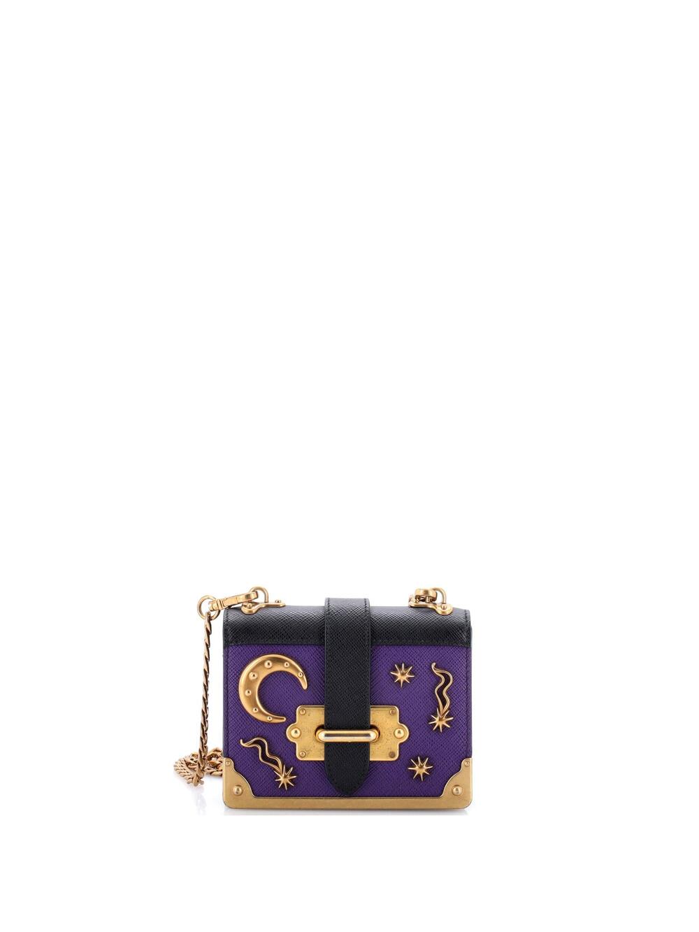 Prada Cahier Crossbody Bag Embellished #340094P13B